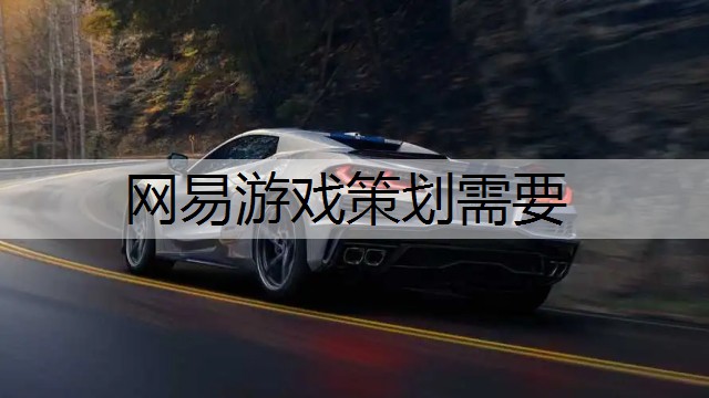 网易游戏策划需要